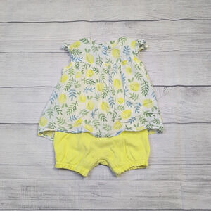 9/12m Marks & Spencer Lemon Romper
